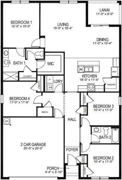 3284 SW 23rd St, Okeechobee, FL 34972 - floor plan