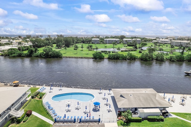 2520 S Federal Hwy Unit 14, Boynton Beach, FL 33435 - aerial view featuring a water view