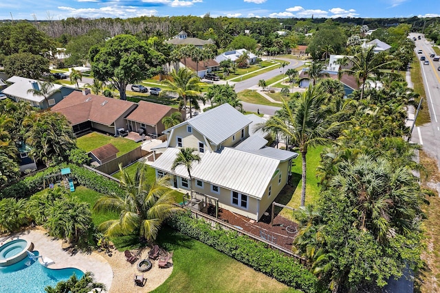 bird's eye view featuring a residential view