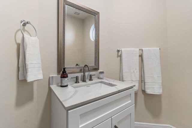 bathroom featuring vanity