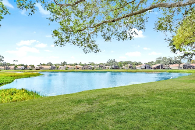 water view featuring nearby suburban area