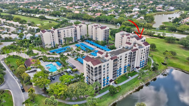 7578 Regency Lake Dr Unit 702, Boca Raton, FL 33433 - aerial view featuring a water view
