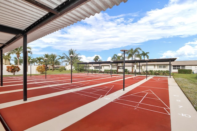 view of property's community with shuffleboard