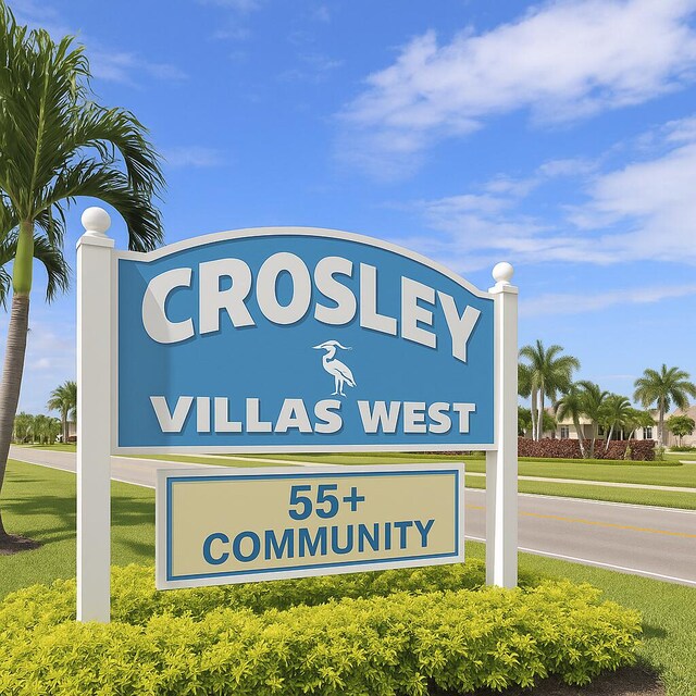 2852 W Crosley Dr W Unit D, West Palm Beach, FL 33415 - view of community sign