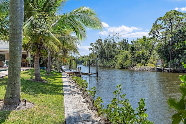 1256 Holly Cove Dr, Jupiter, FL 33458 - view of water feature featuring a dock