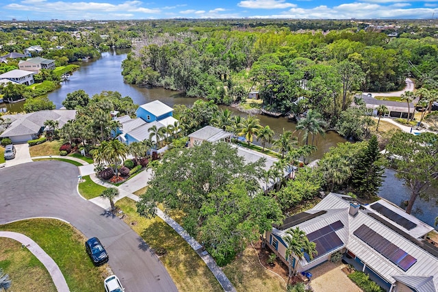 1256 Holly Cove Dr, Jupiter, FL 33458 - bird's eye view featuring a residential view and a water view