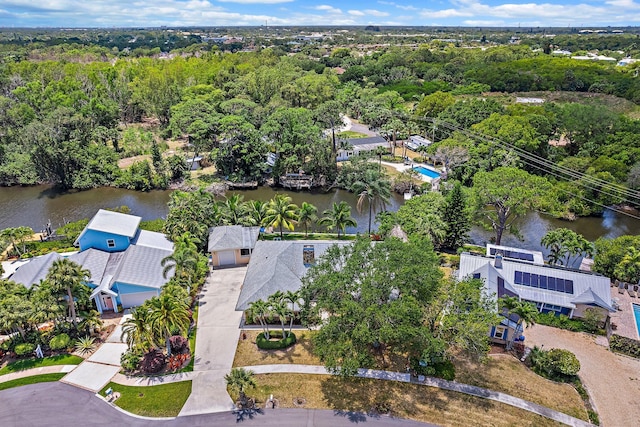 1256 Holly Cove Dr, Jupiter, FL 33458 - aerial view with a water view