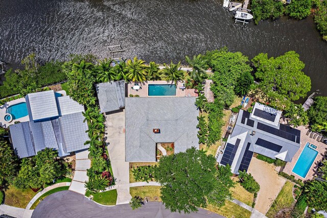 1256 Holly Cove Dr, Jupiter, FL 33458 - aerial view featuring a water view