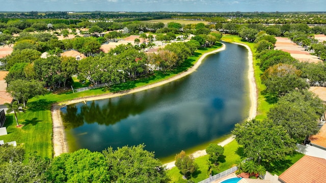 12249 Blair Ave, Boynton Beach, FL 33437 - bird's eye view featuring a water view