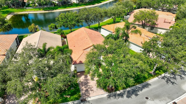 12249 Blair Ave, Boynton Beach, FL 33437 - aerial view with a water view and a residential view