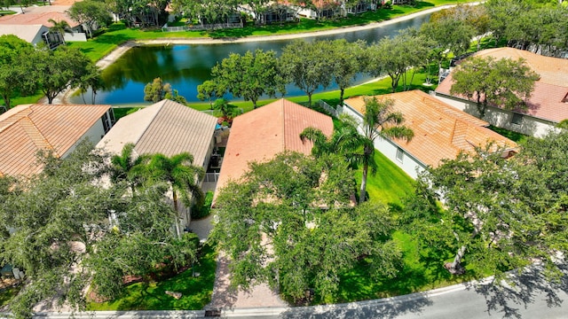 12249 Blair Ave, Boynton Beach, FL 33437 - bird's eye view featuring a water view and a residential view
