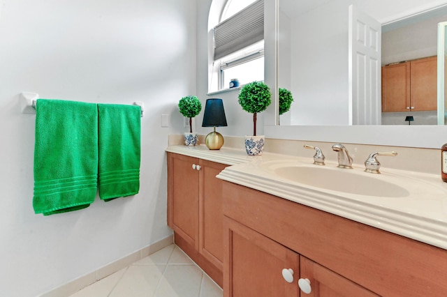2256 Ridgewood Ct, Royal Palm Beach, FL 33411 - bathroom with vanity and tile patterned floors