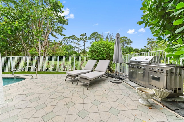 2256 Ridgewood Ct, Royal Palm Beach, FL 33411 - view of patio / terrace with area for grilling