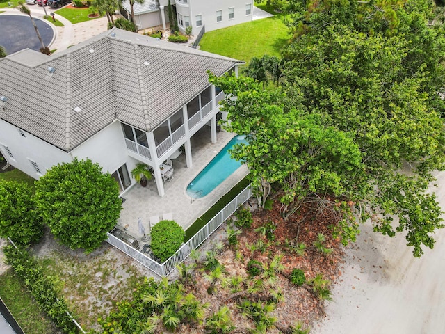 2256 Ridgewood Ct, Royal Palm Beach, FL 33411 - aerial view of property and surrounding area with a pool