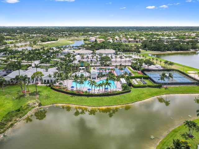 2256 Ridgewood Ct, Royal Palm Beach, FL 33411 - aerial view of a pool and a large body of water