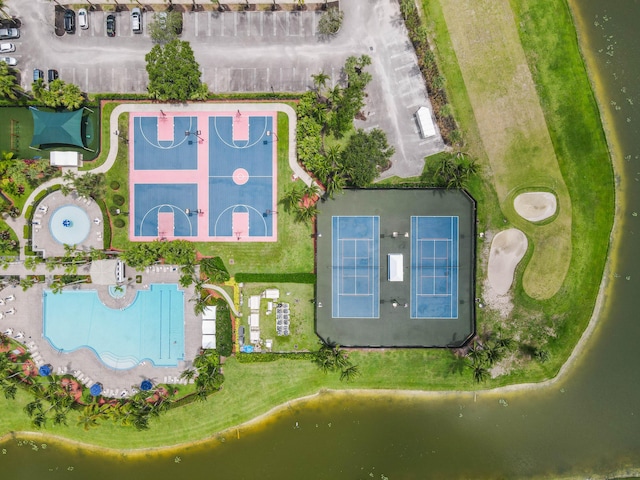 2256 Ridgewood Ct, Royal Palm Beach, FL 33411 - drone / aerial view of a pool