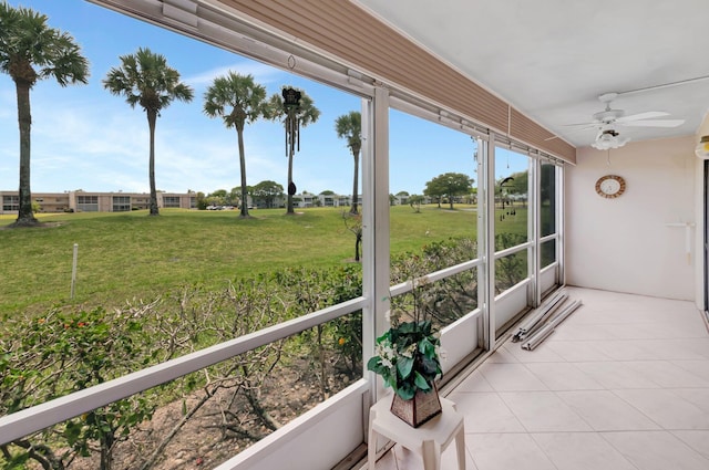 544 Piedmont L, Delray Beach, FL 33484 - view of unfurnished sunroom