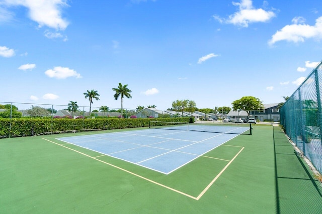 2641 Gately Dr W Unit 103, West Palm Beach, FL 33415 - view of tennis court with fence