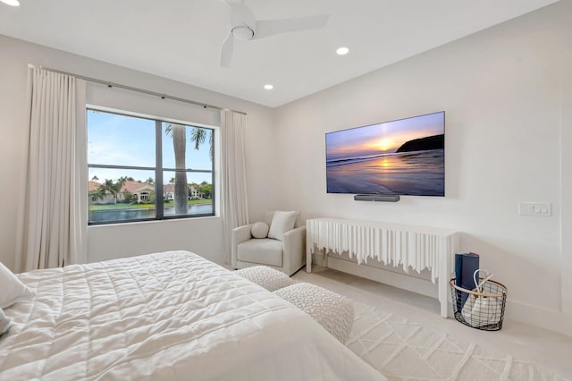16873 Isle Of Palms Dr Unit C, Delray Beach, FL 33484 - carpeted bedroom with recessed lighting and ceiling fan