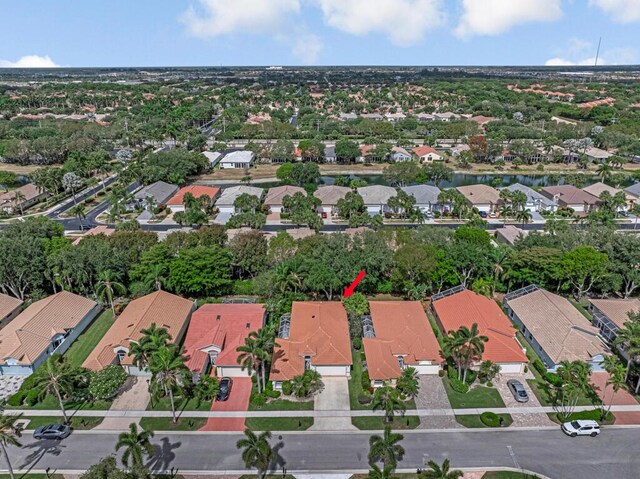 9870 Harbour Lake Cir, Boynton Beach, FL 33437 - bird's eye view with a residential view