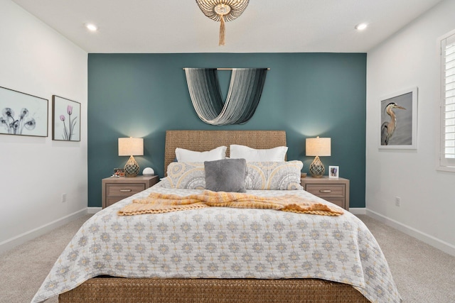 14175 SW Harker St, Port Saint Lucie, FL 34987 - carpeted bedroom featuring baseboards and recessed lighting