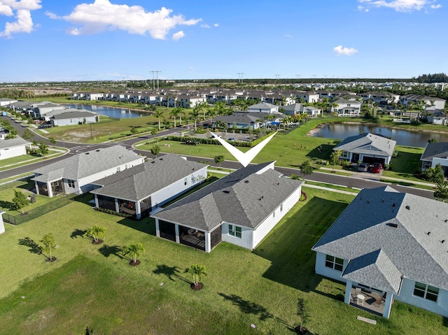 14175 SW Harker St, Port Saint Lucie, FL 34987 - aerial perspective of suburban area featuring a large body of water