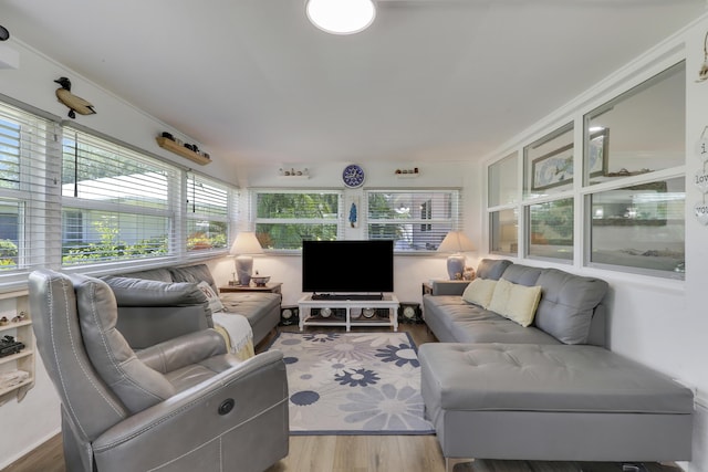 18315 SE Courtview Cir, Tequesta, FL 33469 - sunroom featuring wood finished floors
