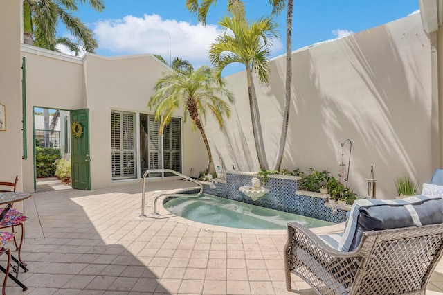 view of pool featuring a swimming pool and a patio area