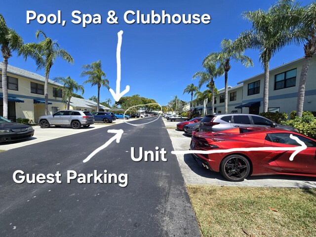 view of street featuring a residential view