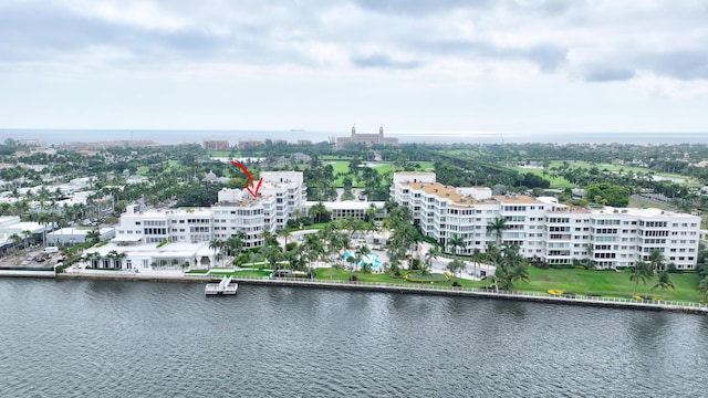 44 Cocoanut Row Unit 507A, Palm Beach, FL 33480 - drone / aerial view of a large body of water