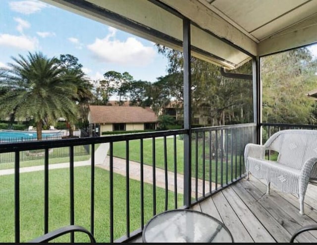 13135 Chadwick Ct Unit 7, Wellington, FL 33414 - balcony featuring view of pool area