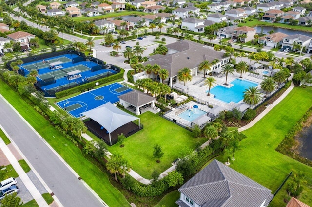 9610 Sterling Shores St, Delray Beach, FL 33446 - aerial view of residential area featuring a pool