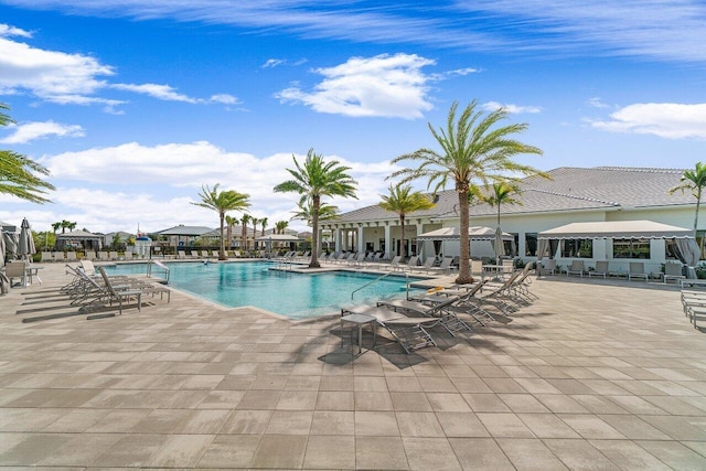 9610 Sterling Shores St, Delray Beach, FL 33446 - community pool with a patio area and a gazebo
