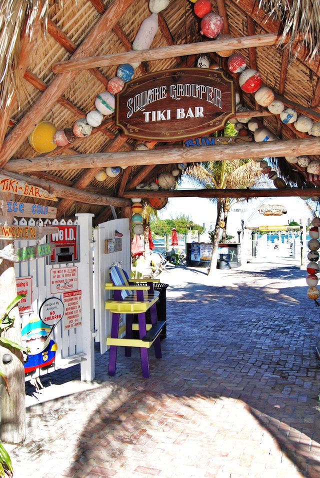 view of community featuring a gazebo