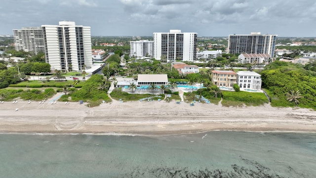 4600 S Ocean Blvd Unit 1003, Highland Beach, FL 33487 - view of urban area featuring waterfront with a beach