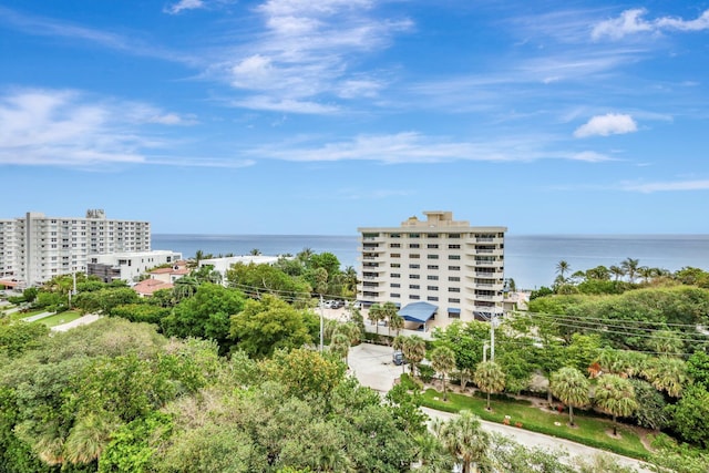 4600 S Ocean Blvd Unit 1003, Highland Beach, FL 33487 - drone / aerial view of a nearby body of water and apartment complex