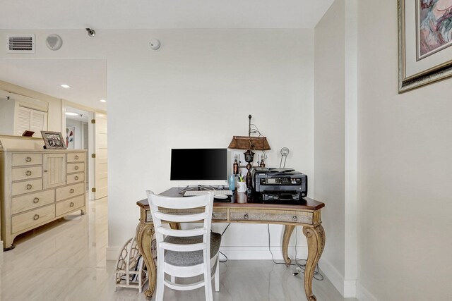 4600 S Ocean Blvd Unit 1003, Highland Beach, FL 33487 - office area featuring baseboards