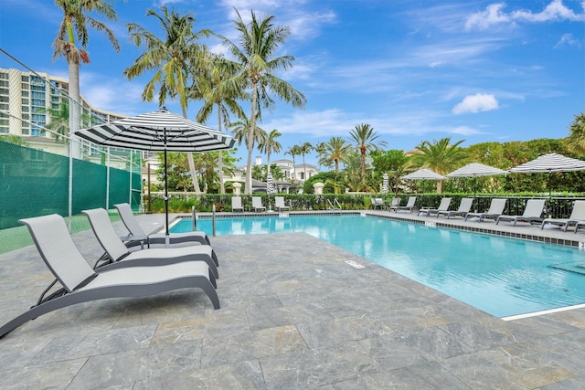 4600 S Ocean Blvd Unit 1003, Highland Beach, FL 33487 - community pool with a patio
