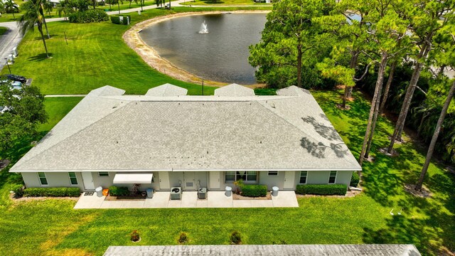 14612 Canalview Dr Unit B, Delray Beach, FL 33484 - bird's eye view featuring a water view
