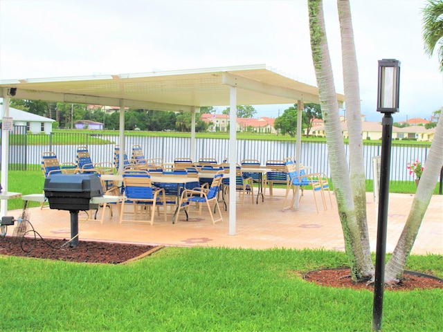 14612 Canalview Dr Unit B, Delray Beach, FL 33484 - view of patio featuring a water view and fence