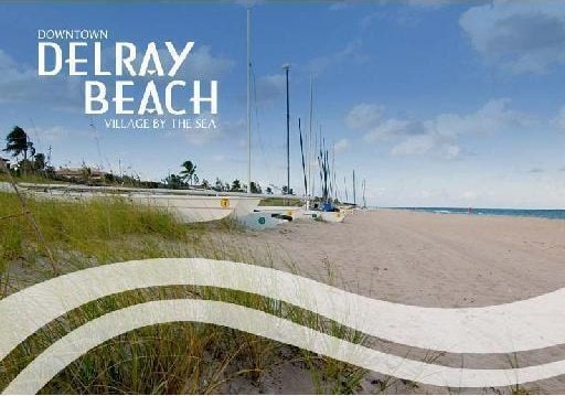 14612 Canalview Dr Unit B, Delray Beach, FL 33484 - surrounding community with a beach view and a water view