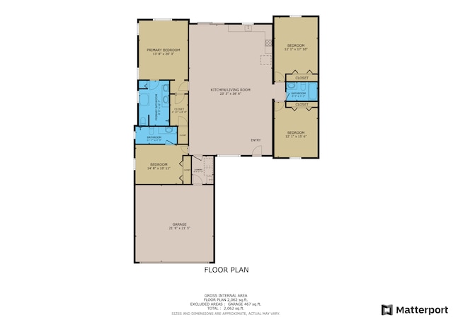 4657 SW Keats St, Port Saint Lucie, FL 34953 - view of floor plan / room layout