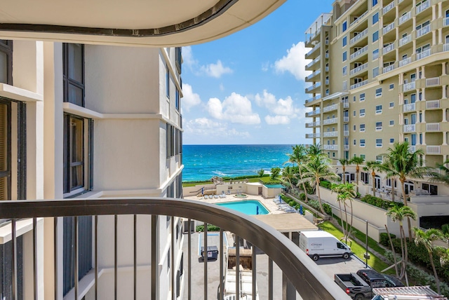 5380 N Ocean Dr Unit 5A, Riviera Beach, FL 33404 - balcony with a water view
