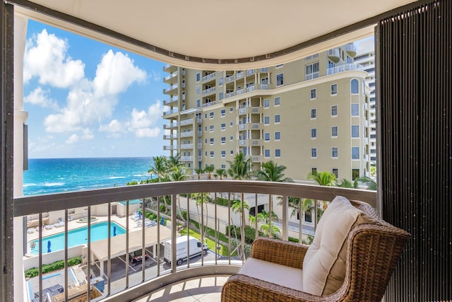 5380 N Ocean Dr Unit 5A, Riviera Beach, FL 33404 - community pool with a patio, fence, and a water view