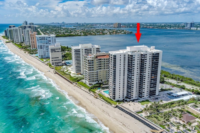 5380 N Ocean Dr Unit 5A, Riviera Beach, FL 33404 - balcony featuring a water view