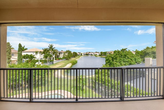 8841 Cobblestone Point Cir, Boynton Beach, FL 33472 - balcony with a residential view and a water view
