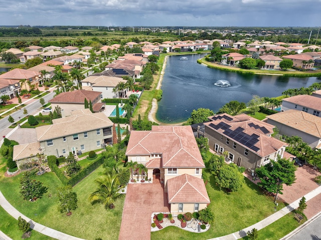 8841 Cobblestone Point Cir, Boynton Beach, FL 33472 - aerial view featuring a residential view and a water view