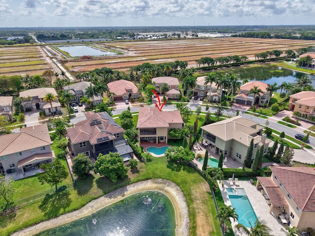 8841 Cobblestone Point Cir, Boynton Beach, FL 33472 - aerial view featuring a residential view and a water view