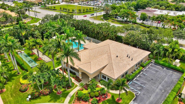 13006 Hampton Lakes Cir, Boynton Beach, FL 33436 - view from above of property featuring a pool