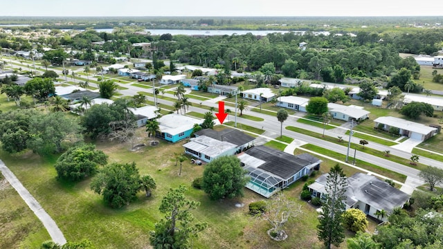 2971 SE Morningside Blvd, Port Saint Lucie, FL 34952 - bird's eye view featuring a water view and a residential view